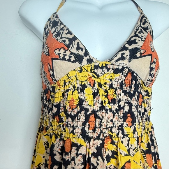 Floral Halter Maxi Dress - Multicolor - Picture 2 of 6